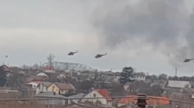Quân đội Nga vượt biên giới tỉnh Kyiv